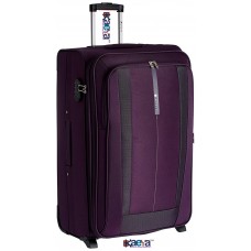 OkaeYa Safari Revv Polyester 75 cms Purple Softsided Suitcase (Revv-75-Purple-2wh)